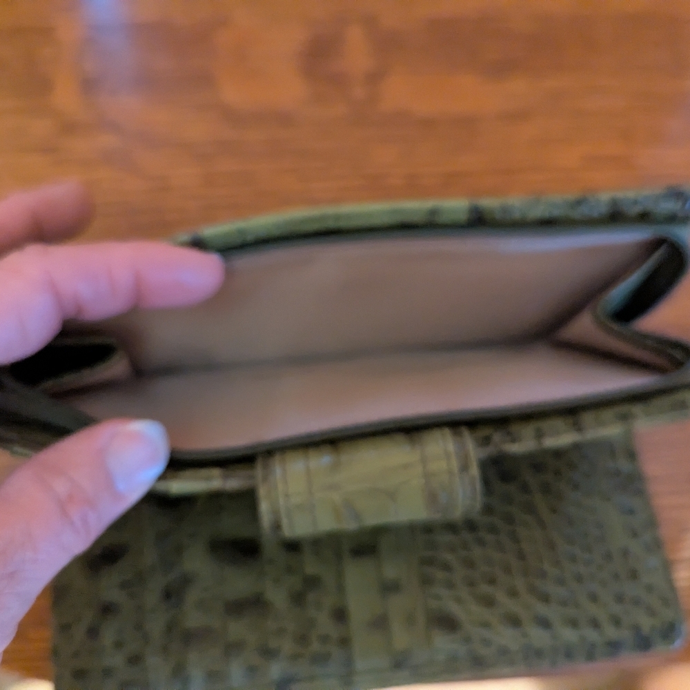 Brahmin green wallet